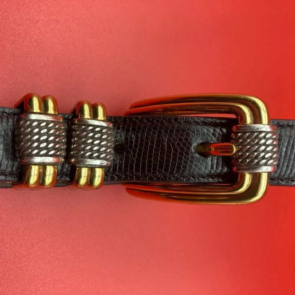 Brighton Women’s Black Leather Belt ML-32 4B603